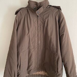Men's Brown Hooded Jacket